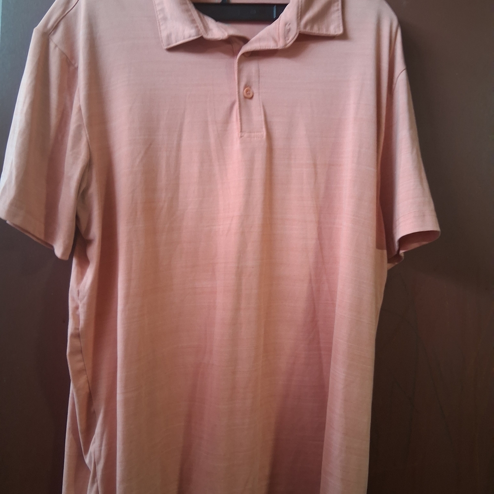 George Men's Light Coral Polo Shirt